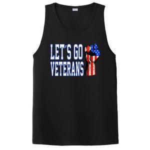 Let´s Go Veterans America Patriotic Veterans Day Meaningful Gift PosiCharge Competitor Tank