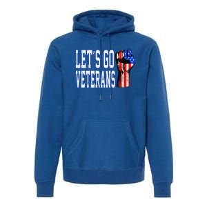 Let´s Go Veterans America Patriotic Veterans Day Meaningful Gift Premium Hoodie