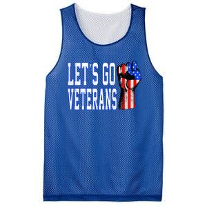 Let´s Go Veterans America Patriotic Veterans Day Meaningful Gift Mesh Reversible Basketball Jersey Tank