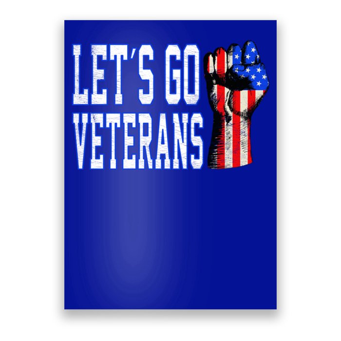 Let´s Go Veterans America Patriotic Veterans Day Meaningful Gift Poster