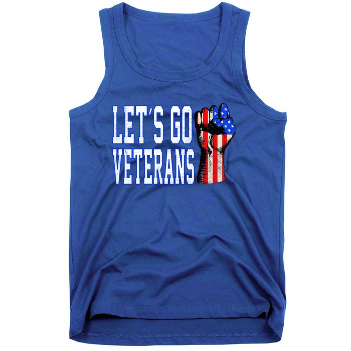 Let´s Go Veterans America Patriotic Veterans Day Meaningful Gift Tank Top