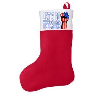 Let´s Go Veterans America Patriotic Veterans Day Meaningful Gift Felt Holiday Christmas Stocking