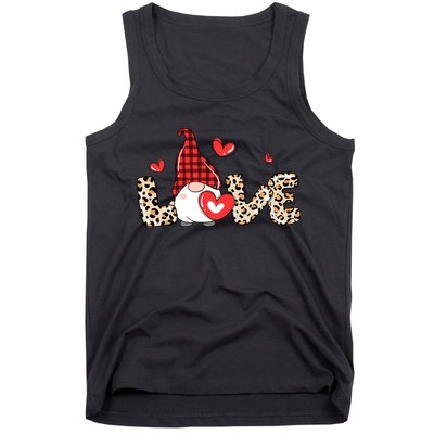 Love Gnome Valentine Heart Tank Top