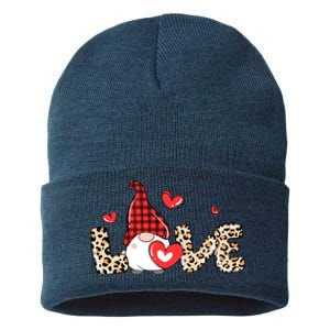 Love Gnome Valentine Heart Sustainable Knit Beanie