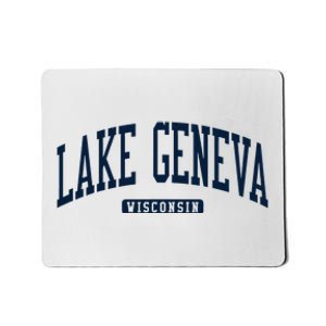 Lake Geneva Wisconsin Wi College University Style Mousepad