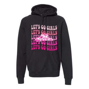 LetS Go Western Cowgirl Premium Hoodie