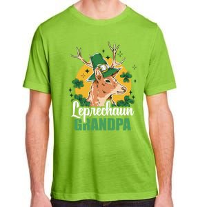 Leprechaun Grandpa With A Deer For St Patrick's Day Gift Adult ChromaSoft Performance T-Shirt