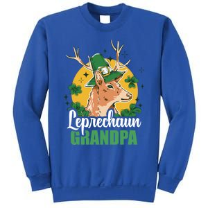 Leprechaun Grandpa With A Deer For St Patrick's Day Gift Sweatshirt