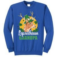 Leprechaun Grandpa With A Deer For St Patrick's Day Gift Sweatshirt