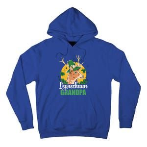 Leprechaun Grandpa With A Deer For St Patrick's Day Gift Tall Hoodie