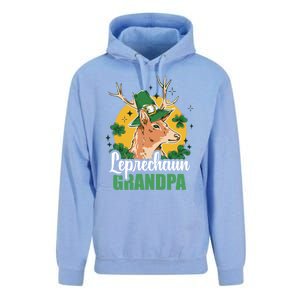 Leprechaun Grandpa With A Deer For St Patrick's Day Gift Unisex Surf Hoodie