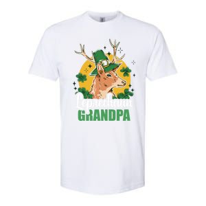 Leprechaun Grandpa With A Deer For St Patrick's Day Gift Softstyle CVC T-Shirt