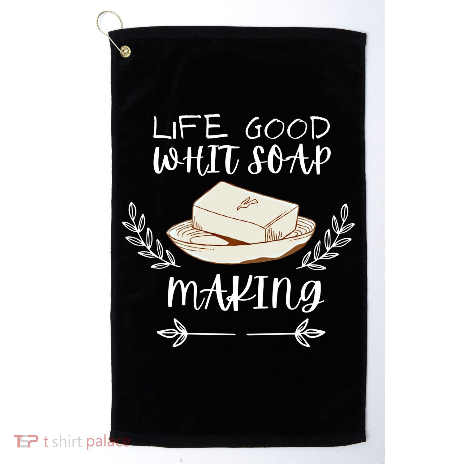 Life Good With Soap Making Vintage Soap Maker Gift Golf Towel