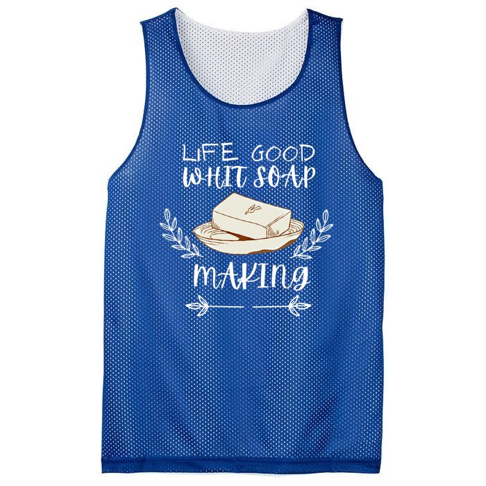 Life Good With Soap Making Vintage Soap Maker Gift Mesh Reversible Basketball Jersey Tank