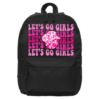 Lets Go Western Cowgirl Matching Bachelorette Party 16 in Basic Backpack