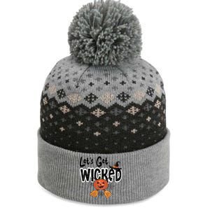 Lets Get Wicked Halloween Spooky The Baniff Cuffed Pom Beanie