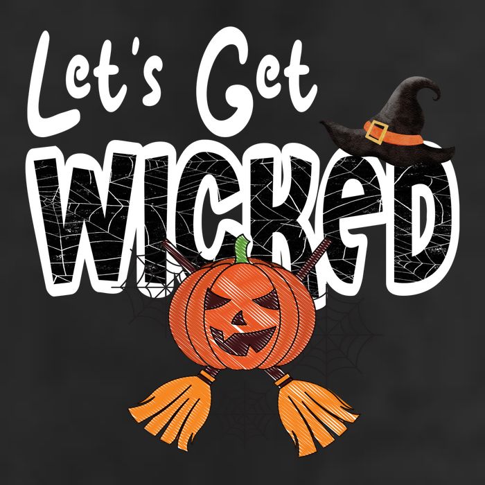 Lets Get Wicked Halloween Spooky 7 Panel Mesh Trucker Snapback Hat