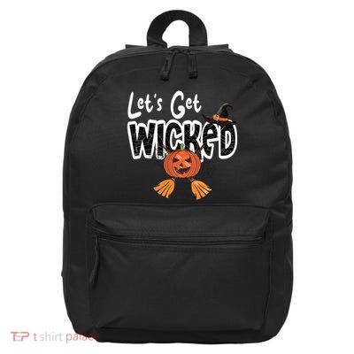 Lets Get Wicked Halloween Spooky 16 in Basic Backpack