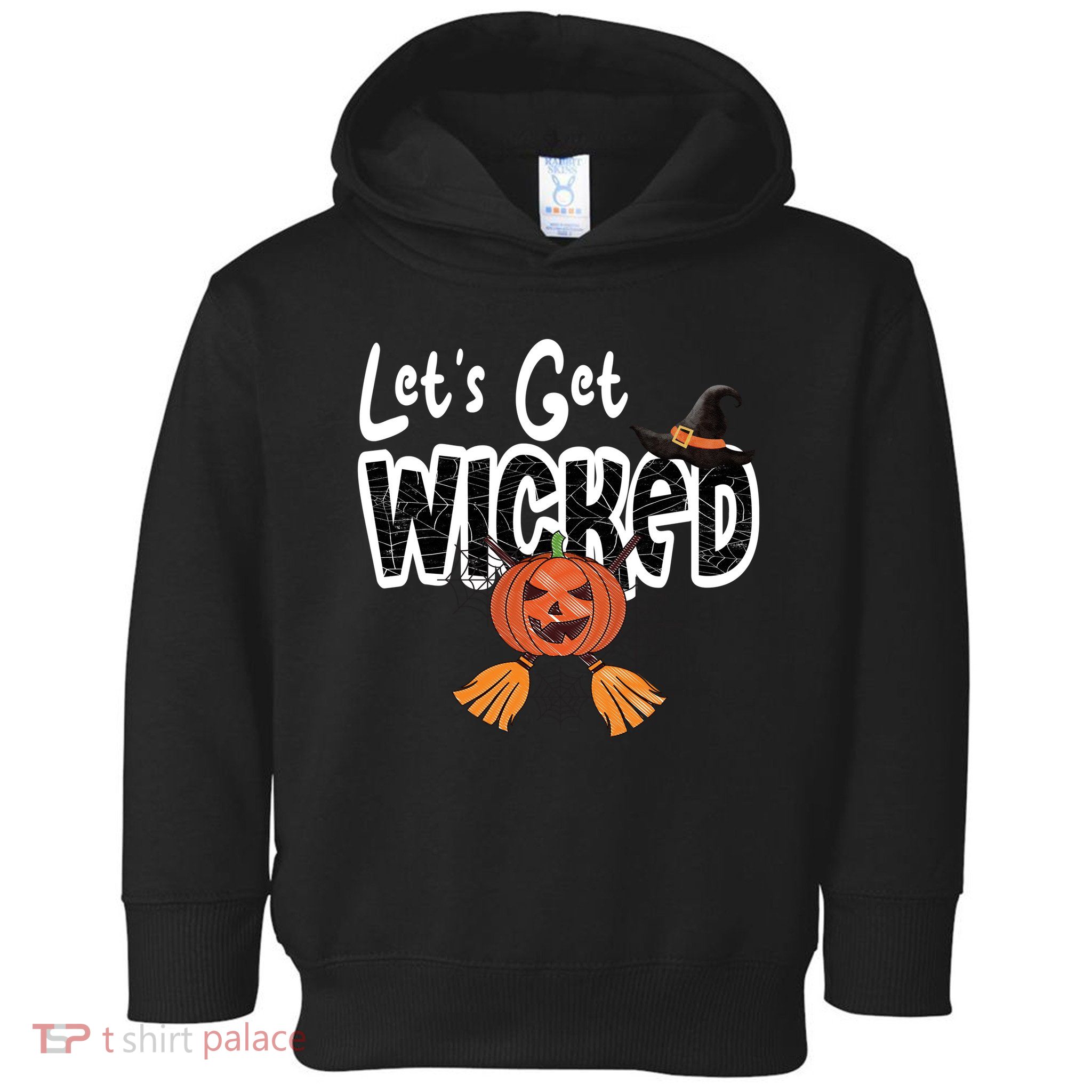 Lets Get Wicked Halloween Spooky Toddler Hoodie