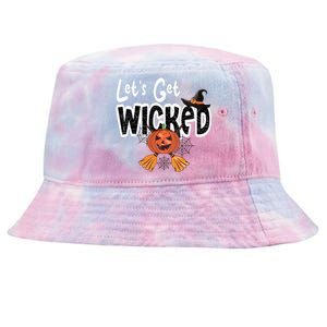 Lets Get Wicked Halloween Spooky Tie-Dyed Bucket Hat