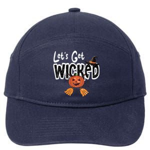 Lets Get Wicked Halloween Spooky 7-Panel Snapback Hat