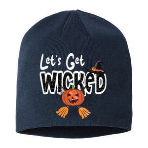 Lets Get Wicked Halloween Spooky Sustainable Beanie