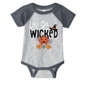 Lets Get Wicked Halloween Spooky Infant Baby Jersey Bodysuit