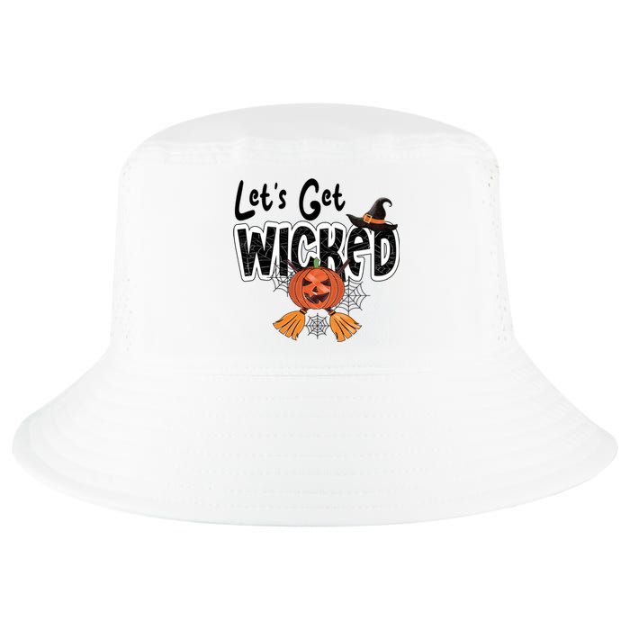 Lets Get Wicked Halloween Spooky Cool Comfort Performance Bucket Hat