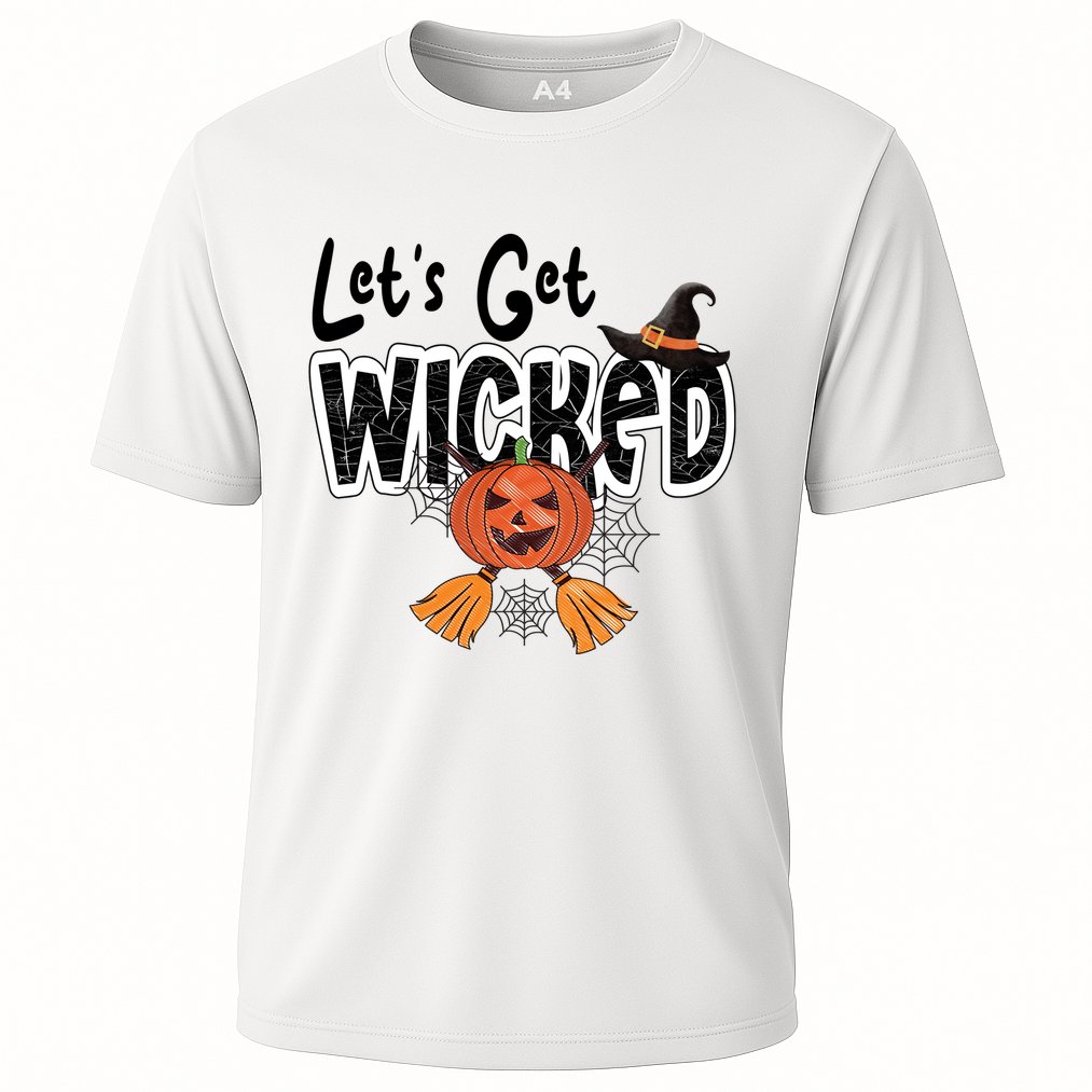 Lets Get Wicked Halloween Spooky Cooling Performance Crew T-Shirt