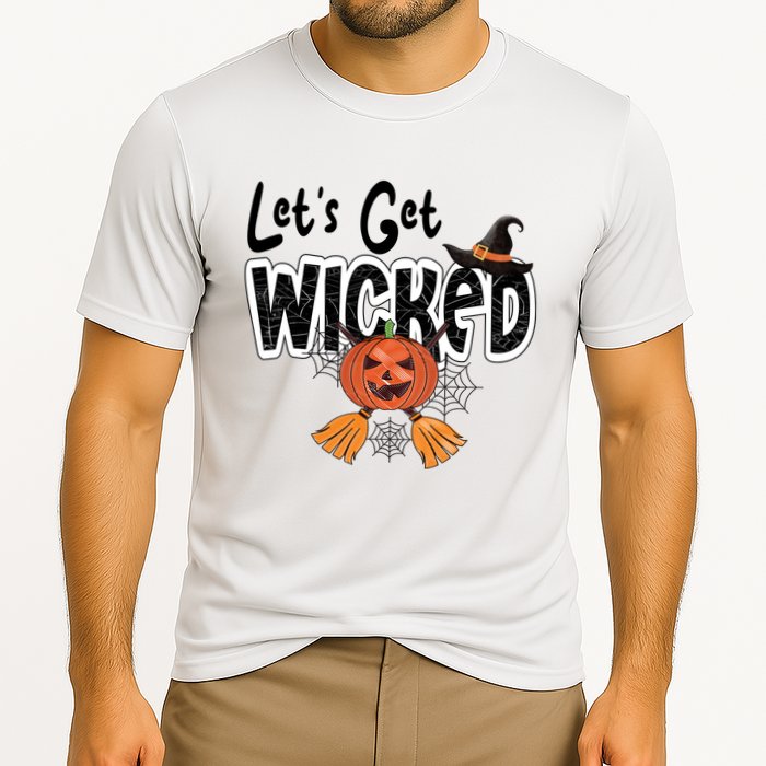Lets Get Wicked Halloween Spooky Cooling Performance Crew T-Shirt