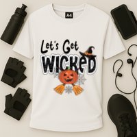 Lets Get Wicked Halloween Spooky Cooling Performance Crew T-Shirt