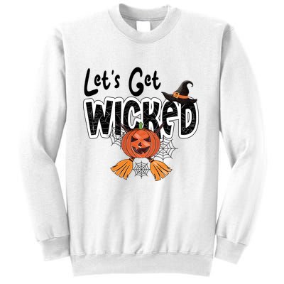 Lets Get Wicked Halloween Spooky Sweatshirt