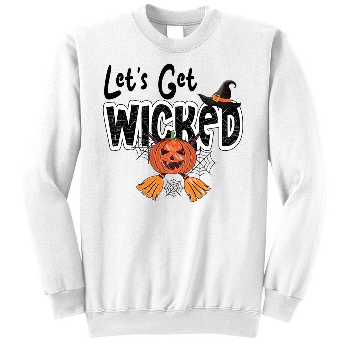 Lets Get Wicked Halloween Spooky Sweatshirt