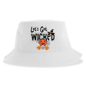 Lets Get Wicked Halloween Spooky Sustainable Bucket Hat