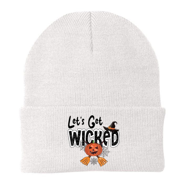 Lets Get Wicked Halloween Spooky Knit Cap Winter Beanie