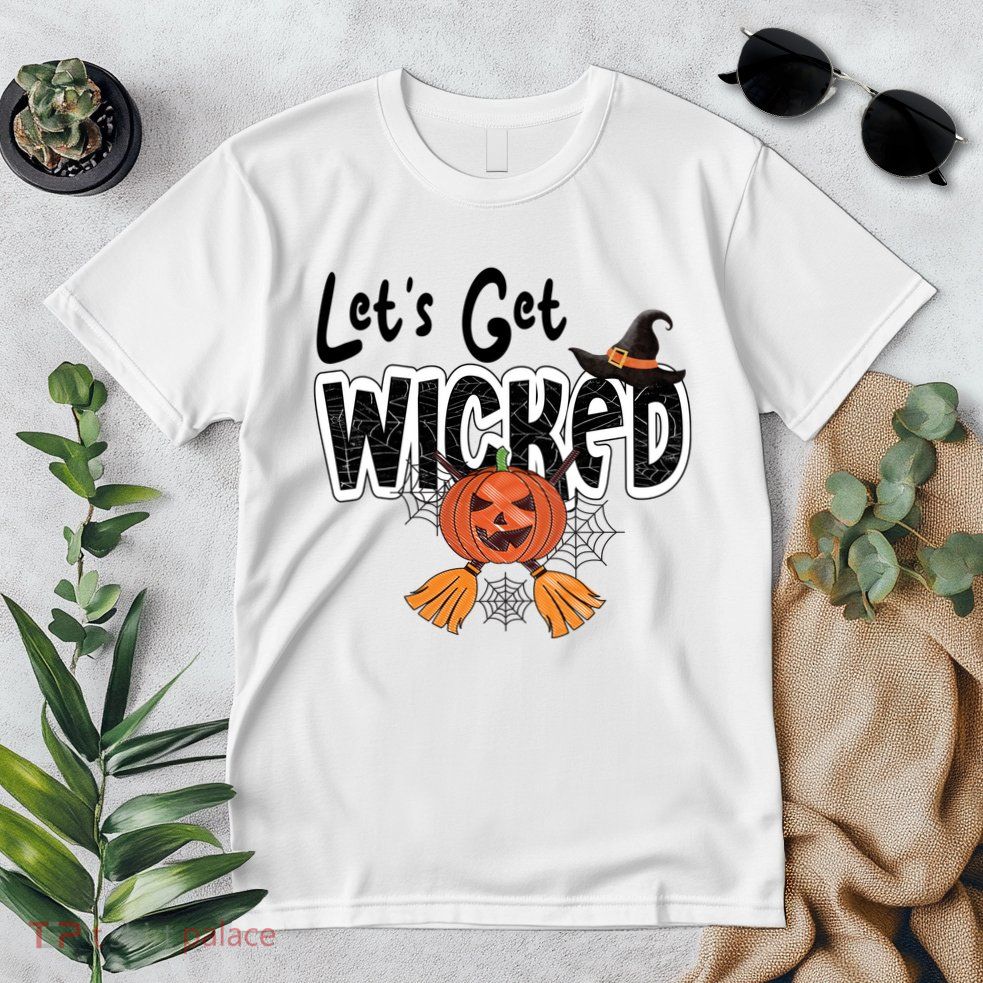 Lets Get Wicked Halloween Spooky Premium T-Shirt