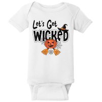 Lets Get Wicked Halloween Spooky Baby Bodysuit