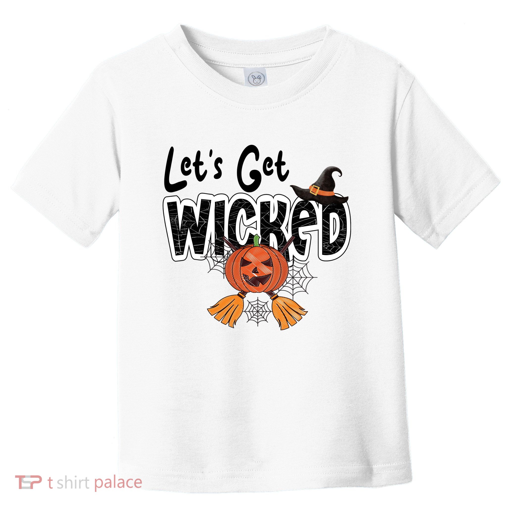 Lets Get Wicked Halloween Spooky Toddler T-Shirt