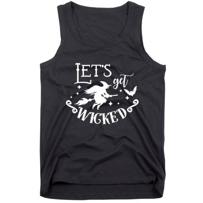 Lets Get Wicked Halloween Witch Funny Tank Top