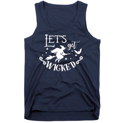 Lets Get Wicked Halloween Witch Funny Tank Top