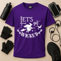 Lets Get Wicked Halloween Witch Funny Performance Shirt