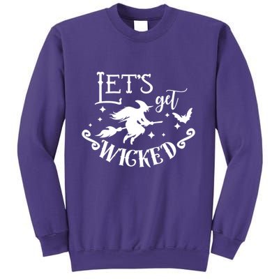 Lets Get Wicked Halloween Witch Funny Sweatshirt