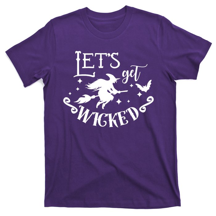 Lets Get Wicked Halloween Witch Funny T-Shirt