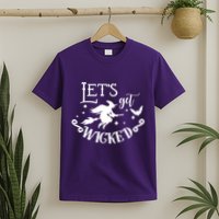 Lets Get Wicked Halloween Witch Funny T-Shirt