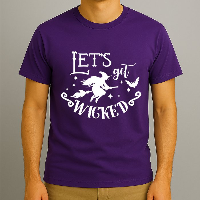 Lets Get Wicked Halloween Witch Funny T-Shirt