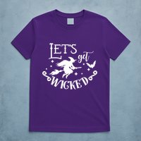 Lets Get Wicked Halloween Witch Funny T-Shirt