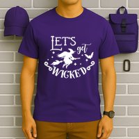 Lets Get Wicked Halloween Witch Funny T-Shirt