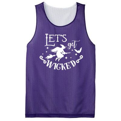 Lets Get Wicked Halloween Witch Funny Mesh Reversible Basketball Jersey Tank