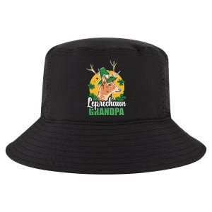 Leprechaun Grandpa With A Deer For St Patrick's Day Gift Cool Comfort Performance Bucket Hat