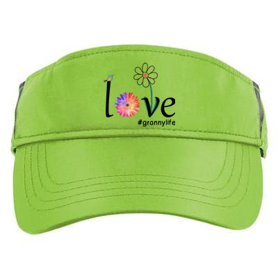 Love #Grannylife Watercolor Flower Bird Grandma Mother's Day Gift Adult Drive Performance Visor